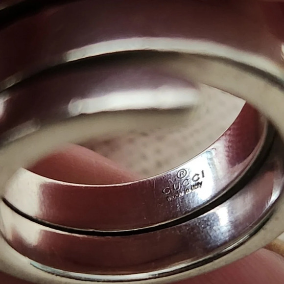 Gucci Sterling Silver Snake Spiral Ring - Picture 5 of 12